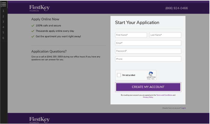 Creating An Account FirstKey Homes